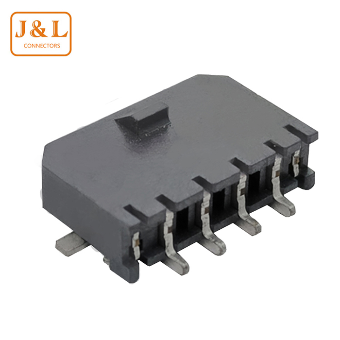 3.0mm 間距4P 臥貼LCP 針座線對板連接器